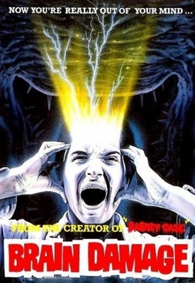 Brain Damage movie poster (1988) metal framed poster