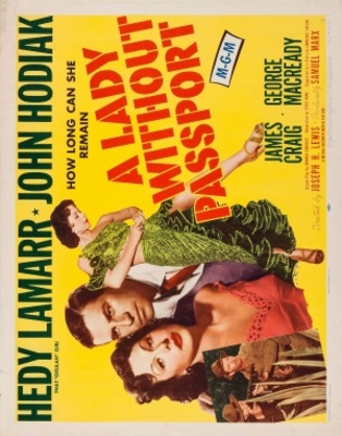 A Lady Without Passport movie poster (1950) pillow