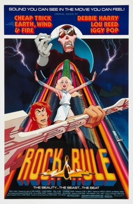 Rock & Rule movie poster (1983) wooden framed poster