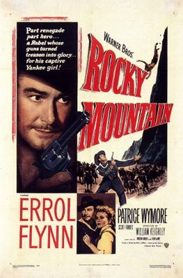 Rocky Mountain movie poster (1950) wood print