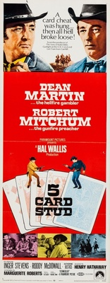 5 Card Stud movie poster (1968) t-shirt