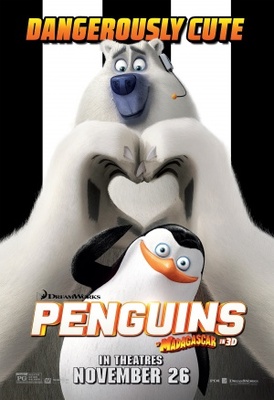 Penguins of Madagascar movie poster (2014) canvas poster
