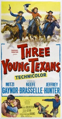 Three Young Texans movie poster (1954) poster with hanger