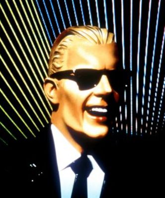 Max Headroom movie poster (1987) metal framed poster
