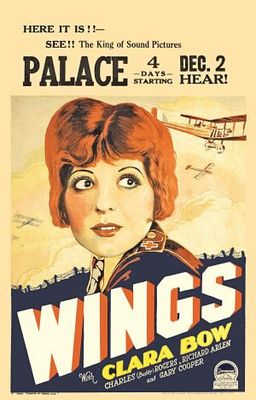 Wings movie poster (1927) Stickers MOV_ae4d779f