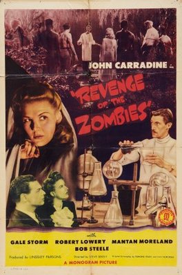 Revenge of the Zombies movie poster (1943) metal framed poster