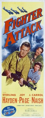 Fighter Attack movie poster (1953) metal framed poster