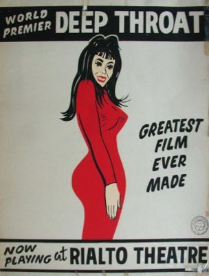 Deep Throat movie poster (1972) pillow