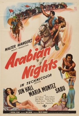 Arabian Nights movie poster (1942) metal framed poster