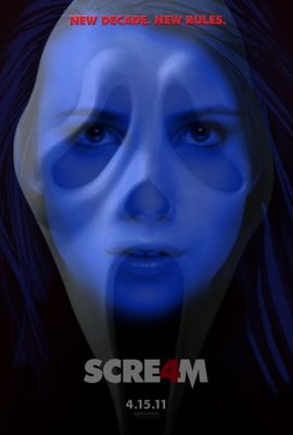 Scream 4 movie poster (2010) canvas poster