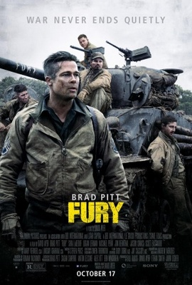 Fury movie poster (2014) poster with hanger
