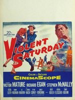 Violent Saturday movie poster (1955) hoodie #642920