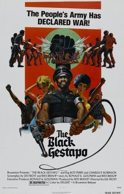 The Black Gestapo movie poster (1975) canvas poster