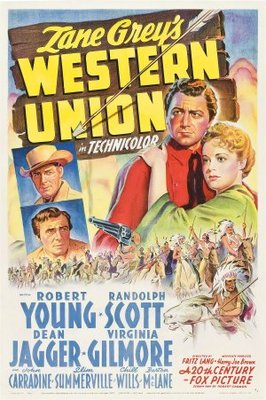 Western Union movie poster (1941) wooden framed poster