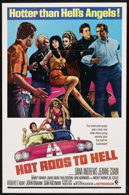 Hot Rods to Hell movie poster (1967) tote bag