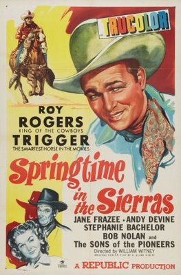 Springtime in the Sierras movie poster (1947) tote bag