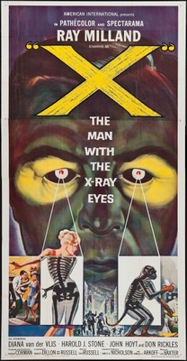 X movie poster (1963) pillow