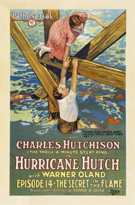 Hurricane Hutch movie poster (1921) poster with hanger