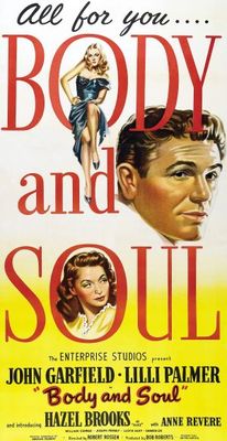 Body and Soul movie poster (1947) poster