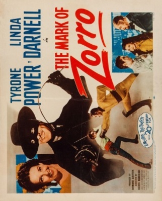 The Mark of Zorro movie poster (1940) metal framed poster