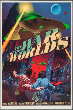 The War of the Worlds movie poster (1953) wooden framed poster