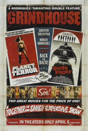 Grindhouse movie poster (2007) pillow