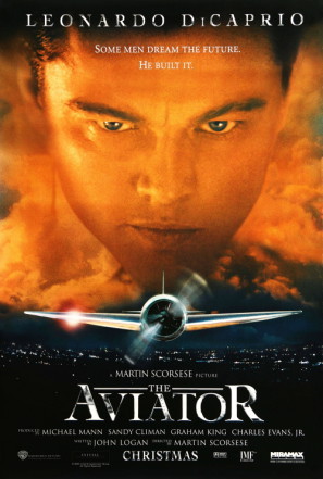 The Aviator movie poster (2004) wood print