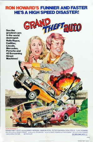 Grand Theft Auto movie poster (1977) wood print