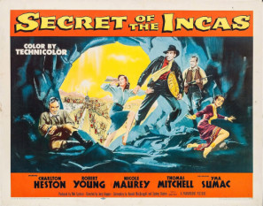 Secret of the Incas movie poster (1954) poster with hanger