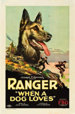 When a Dog Loves movie poster (1927) Stickers MOV_b021da3f