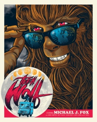 Teen Wolf movie poster (1985) wooden framed poster