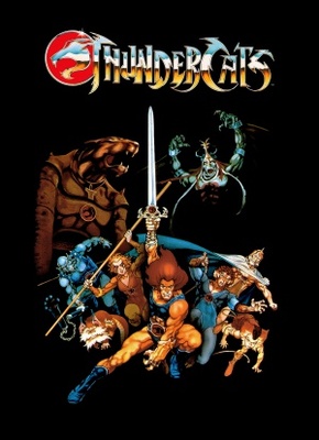 Thundercats movie poster (1985) metal framed poster