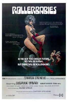 Rollerbabies movie poster (1976) metal framed poster
