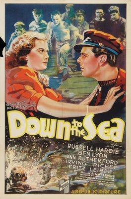 Down to the Sea movie poster (1936) Stickers MOV_b0371619