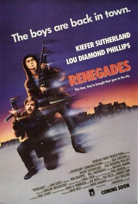 Renegades movie poster (1989) wood print