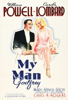 My Man Godfrey movie poster (1936) wood print