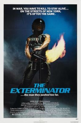 The Exterminator movie poster (1980) metal framed poster