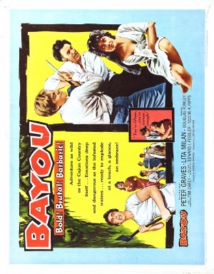 Bayou movie poster (1957) metal framed poster