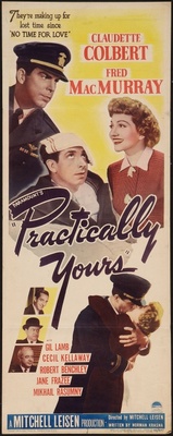 Practically Yours movie poster (1944) canvas poster