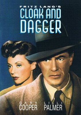 Cloak and Dagger movie poster (1946) metal framed poster