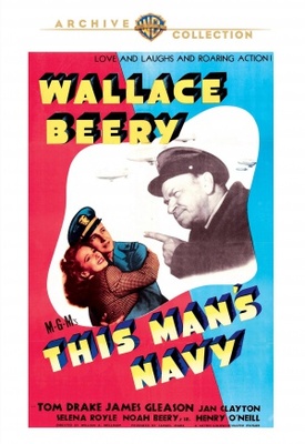 This Man's Navy movie poster (1945) wooden framed poster