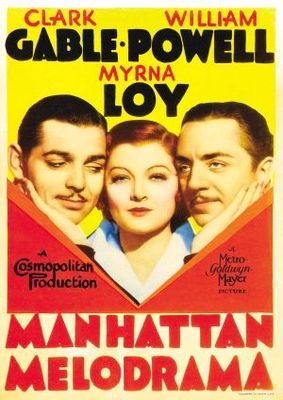 Manhattan Melodrama movie poster (1934) wooden framed poster