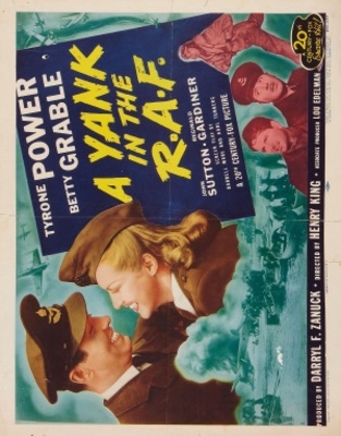A Yank in the R.A.F. movie poster (1941) poster with hanger