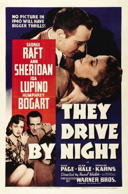 They Drive by Night movie poster (1940) wood print