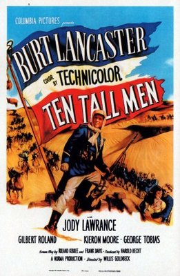 Ten Tall Men movie poster (1951) wood print