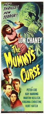 The Mummy's Curse movie poster (1944) poster with hanger