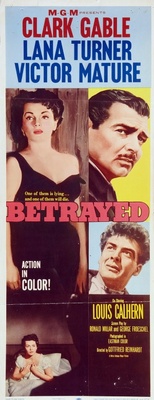 Betrayed movie poster (1954) Mouse Pad MOV_b1652ae1