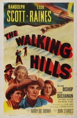 The Walking Hills movie poster (1949) poster with hanger