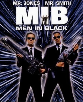 Men In Black movie poster (1997) wood print