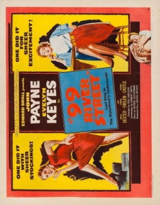 99 River Street movie poster (1953) pillow